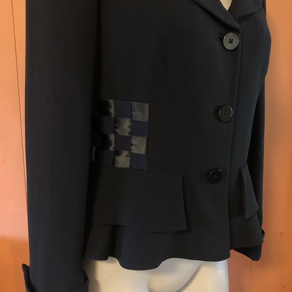 Armani Collezioni Black Peplum Blazer, 8 - Picture 8 of 14
